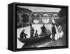 Fishermen Boating on the River Tweed by Coldstream Bridge-null-Framed Stretched Canvas