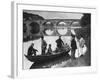 Fishermen Boating on the River Tweed by Coldstream Bridge-null-Framed Photographic Print