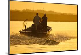 Fishermen Boating Toward the Laguna Madre, Texas, USA-Larry Ditto-Mounted Photographic Print