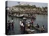 Fishermen Bringing Catch Ashore, Elmina, Ghana, West Africa, Africa-Poole David-Stretched Canvas