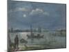 Fishermen by Moonlight, 1595-1634-Hendrick Avercamp-Mounted Art Print