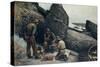 Fishermen by Oscar Arnold Wergeland-Oscar Arnold Wergeland-Stretched Canvas