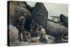 Fishermen by Oscar Arnold Wergeland-Oscar Arnold Wergeland-Stretched Canvas