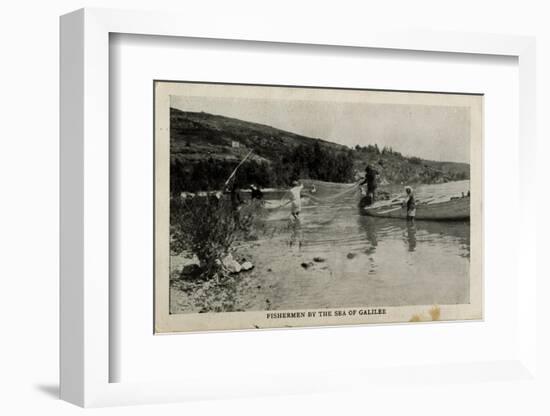 Fishermen by the Sea of Galilee, Palestine-null-Framed Photographic Print