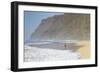 Fishermen Enjoy the Beach, Polihale State Beach Park, Kauai, Hawaii-Micah Wright-Framed Photographic Print