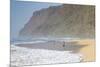 Fishermen Enjoy the Beach, Polihale State Beach Park, Kauai, Hawaii-Micah Wright-Mounted Photographic Print