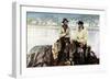 Fishermen, Fishing Town of Molle, on the Headlands of Kullen in the Kattegat, Sweden, C1923-null-Framed Giclee Print