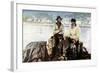 Fishermen, Fishing Town of Molle, on the Headlands of Kullen in the Kattegat, Sweden, C1923-null-Framed Giclee Print