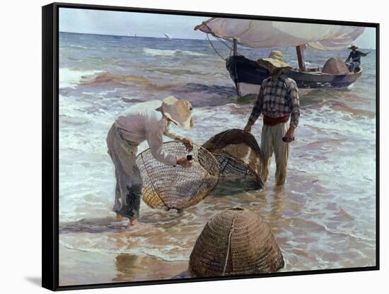 Fishermen From Valencia, 1895, Spanish School-Joaquín Sorolla y Bastida-Framed Stretched Canvas