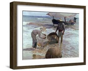 Fishermen From Valencia, 1895, Spanish School-Joaquín Sorolla y Bastida-Framed Giclee Print