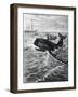 Fishermen Harpooning Sperm Whale-null-Framed Giclee Print