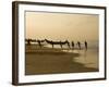 Fishermen Hauling in Nets at Sunrise, Chowara Beach, Near Kovalam, Kerala, India, Asia-Stuart Black-Framed Photographic Print