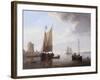 Fishermen in a Calm Sea, 1845-John Wilson Carmichael-Framed Giclee Print