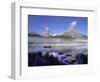 Fishermen in Canoe on Waterfowl Lake, Banff National Park, Canada-Janis Miglavs-Framed Photographic Print