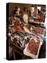 Fishermen in the Marsala Fish Market, Marsala, Sicily, Italy-Michael Newton-Stretched Canvas