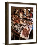 Fishermen in the Marsala Fish Market, Marsala, Sicily, Italy-Michael Newton-Framed Photographic Print