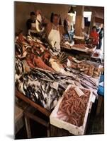 Fishermen in the Marsala Fish Market, Marsala, Sicily, Italy-Michael Newton-Mounted Photographic Print