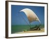 Fishermen in the Shade of a Sail on a Fishing Boat on the Beach at Negombo, Sri Lanka-Richardson Rolf-Framed Photographic Print