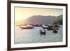 Fishermen in traditional round basket coracle boats on Cham Island, Quang Nam, Vietnam, Indochina,-Alex Robinson-Framed Photographic Print