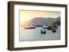 Fishermen in traditional round basket coracle boats on Cham Island, Quang Nam, Vietnam, Indochina,-Alex Robinson-Framed Photographic Print