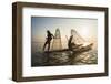 Fishermen, Inle Lake, Shan State, Myanmar (Burma), Asia-Janette Hill-Framed Photographic Print