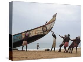 Fishermen, Kerala, India-Ivan Vdovin-Stretched Canvas