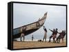 Fishermen, Kerala, India-Ivan Vdovin-Framed Stretched Canvas