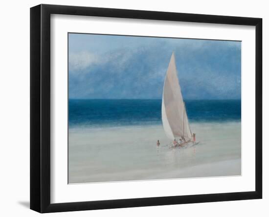 Fishermen, Kilifi, 2012-Lincoln Seligman-Framed Premium Giclee Print