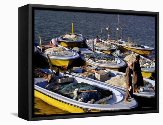 Fishermen, Kish Island, Iran, Middle East-Sergio Pitamitz-Framed Stretched Canvas