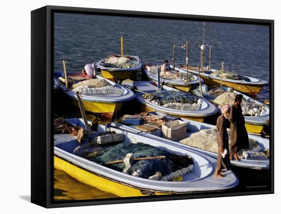 Fishermen, Kish Island, Iran, Middle East-Sergio Pitamitz-Framed Stretched Canvas