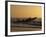 Fishermen Launch their Boat into the Atlantic Ocean at Sunset-Amar Grover-Framed Photographic Print