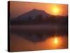 Fishermen Make their Way Home in Canoes as the Sun Sets over Nigeen Lake, Srinagar, Kashmir-David Pickford-Stretched Canvas