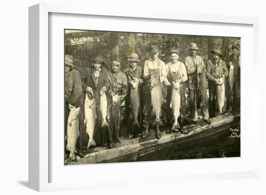 Fishermen Near Bellingham, Wa-Corbett-Framed Photographic Print