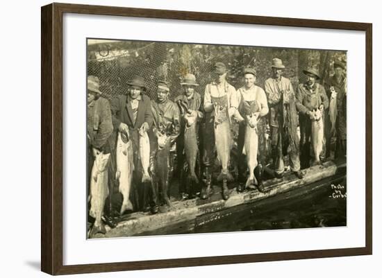 Fishermen Near Bellingham, Wa-Corbett-Framed Photographic Print