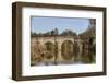 Fishermen next to Teston Bridge over the River Medway, originally built in 14th century, near Maids-Tim Winter-Framed Photographic Print