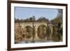 Fishermen next to Teston Bridge over the River Medway, originally built in 14th century, near Maids-Tim Winter-Framed Photographic Print