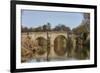 Fishermen next to Teston Bridge over the River Medway, originally built in 14th century, near Maids-Tim Winter-Framed Photographic Print