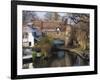 Fishermen on a Frosty Morning, Pull Ferry, Norwich, Norfolk, England, United Kingdom, Europe-Charcrit Boonsom-Framed Photographic Print