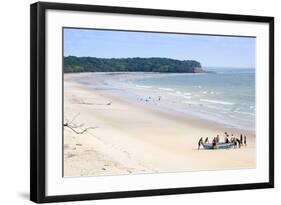 Fishermen on Joannes Beach on Marajo Island in the Brazilian Amazon, Para, Brazil, South America-Alex Robinson-Framed Photographic Print