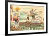 Fishermen on Lake Patzcuaro, Mexico-null-Framed Premium Giclee Print