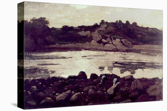 Fishermen on Rocks-Winslow Homer-Stretched Canvas