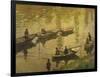 Fishermen on Seine-Claude Monet-Framed Giclee Print