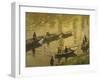 Fishermen on Seine-Claude Monet-Framed Giclee Print