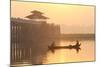 Fishermen on Taungthaman Lake in Dawn Mist-Lee Frost-Mounted Photographic Print