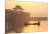 Fishermen on Taungthaman Lake in Dawn Mist-Lee Frost-Mounted Photographic Print