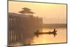 Fishermen on Taungthaman Lake in Dawn Mist-Lee Frost-Mounted Photographic Print