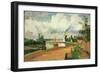 Fishermen on the Banks of the Oise, 1876-Camille Pissarro-Framed Giclee Print