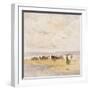 Fishermen on the Beach-Pompeo Mariani-Framed Giclee Print