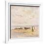 Fishermen on the Beach-Pompeo Mariani-Framed Giclee Print