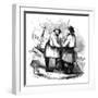 Fishermen on the Beach-null-Framed Art Print